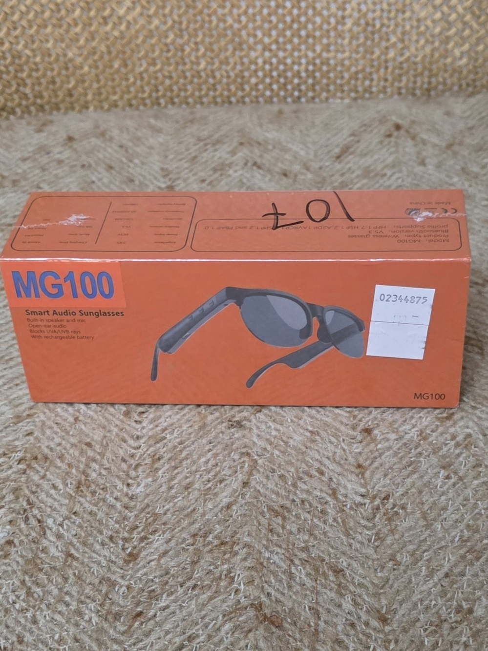 MG100 Smart Audio Sunglasses - Orange Box